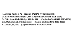 Pemprov NTB Tanggapi Soal Calon Pimpinan BAZNAS 2025–2030, Begini…