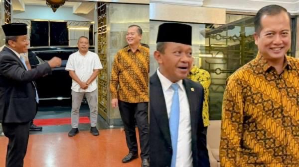 Ketua Umum Golkar Bahlil Lahadalia Dengn Gubernur NTB, Lalu Muhammad Iqbal
