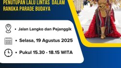 Lalu Lintas Ditutup Sementara untuk Parade Budaya HUT RI ke-80 di Mataram