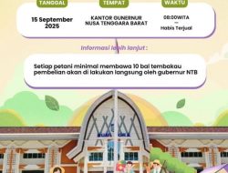 Pemprov NTB Bantah Poster Bazar Tembakau