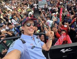 Riders MotoGP 2025 Disambut Meriah di Bandara ZAM Lombok, Marquez Hadir?