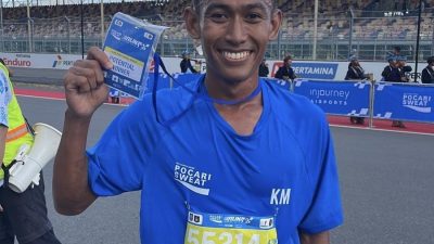 Arief Jadi Finisher Pertama 4,3 Km di Pocari Run Mandalika