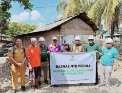 Masyarakat Sampaikan Terima Kasih ke Baznas NTB Atas Bantuan Perbaikan Rumah Layak Huni ke Lansia