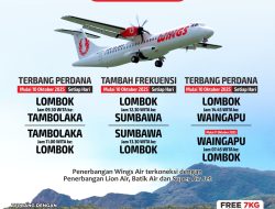 Lion Air Buka Penerbangan Baru Lombok–NTT, Perkuat Konektivitas Kawasan Sport Tourism
