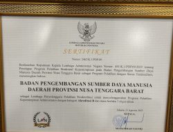 BPSDMD NTB Naik Akreditasi, Siap Gelar PKN dan Gaet Peserta dari Provinsi Lain