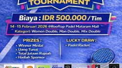 Padel POP Meriahkan Mataram, Warga Diajak Rasakan Serunya Bertanding ala Atlet