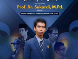 Iklan Ucapan Selamat atas dilantiknya Prof. Sukardi sebagai Rektor Universitas Mataram 2026-2030