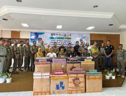 Satpol PP NTB dan Bea Cukai Amankan 2,89 Juta Batang Rokok Ilegal di Pelabuhan Lembar