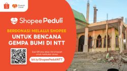 Shopee Peduli Kumpulkan Donasi Rp150 Juta untuk Korban Gempa NTT