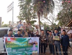 IAI Hamzanwadi Lombok Timur Serahkan Bantuan untuk Korban Kebakaran Desa Adat Sade