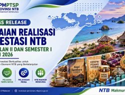 Realisasi Investasi NTB Capai Rp15,66 Triliun di Semester I 2026