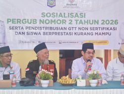 BAZNAS NTB Salurkan Bantuan Pendidikan untuk GTT dan Siswa Berprestasi Kurang Mampu di KSB